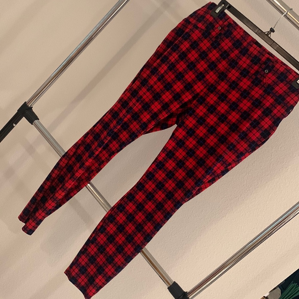 Plaid jeggings